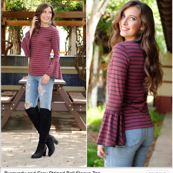 Nwt infinity rain bell sleeve top - Picture 2 of 2